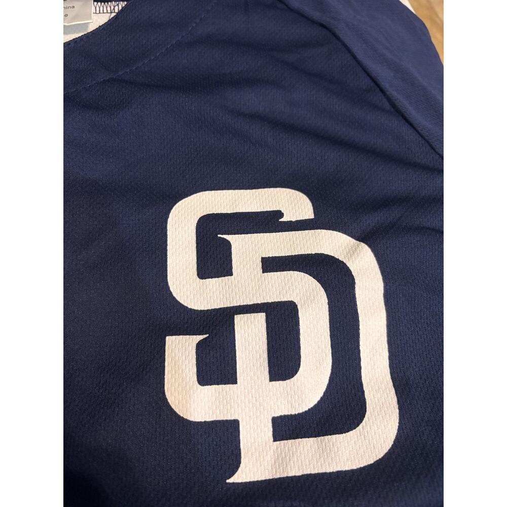 San Diego Padres SGA 3/4 Sleeve Jersey Blue Mens Size XL Adult Giveaway - Picture 6 of 8